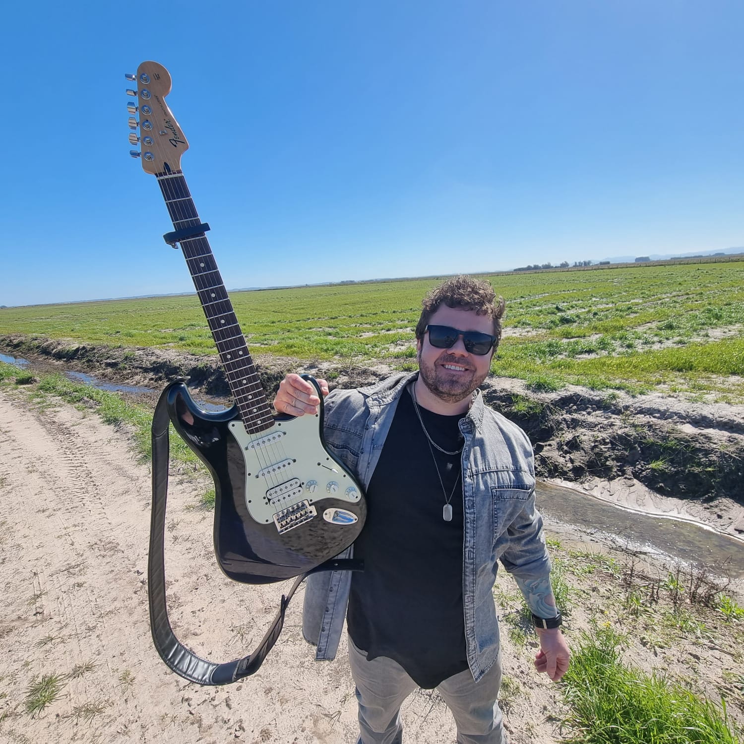 Burn Eidel em campo aberto